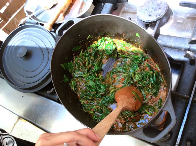 Recipe Paella with anchovies and spinach